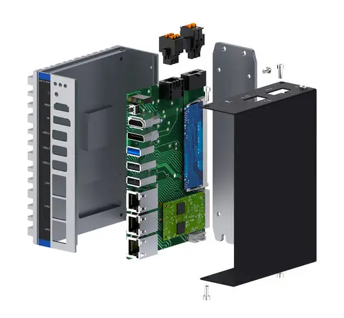 NP-6116 Series: Compact Fanless DIN Rail PC for Industrial Automation
