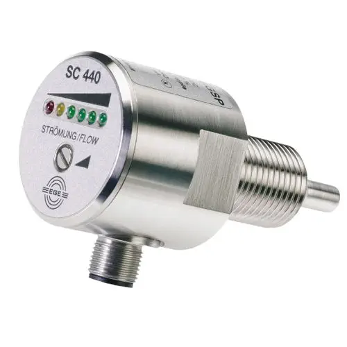 SC 440 Series Thermal Flow Switch for Liquids, PNP-NO, IP67, 100 bar | EGE