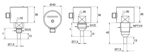 SC 440 Series Thermal Flow Switch for Liquids, PNP-NO, IP67, 100 bar | EGE