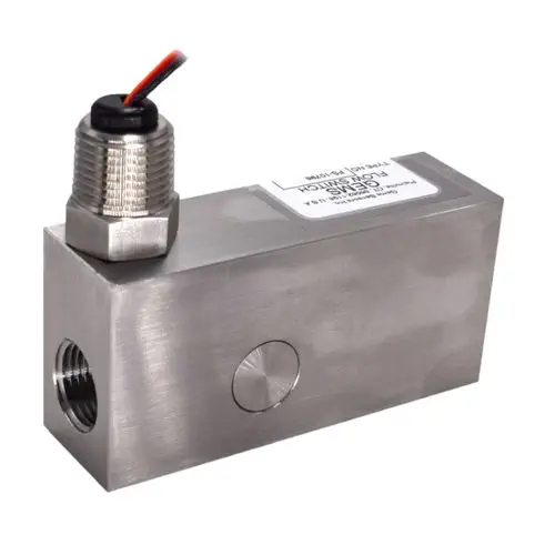 Externally Adjustable Piston Flow Switch for Coolant and Lubricant, up to 1000 psig | Gems Sensors