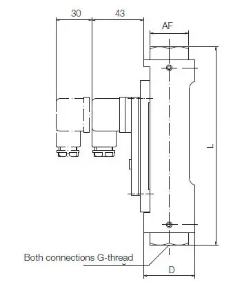 Variable Area Reed Flow Switch with Glass Tube | KOBOLD