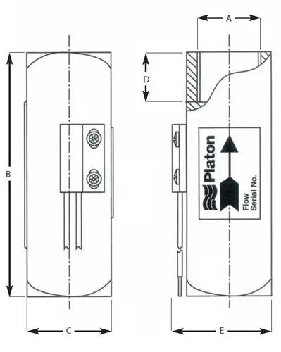 Roxspur LF Mechanical Flow Switch for Low Flow Alarm, Vertical Installation, Reed Switch Output