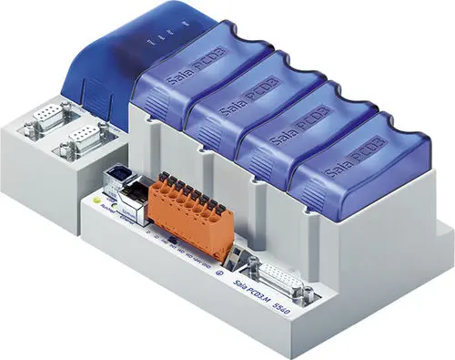 Saia PCD3.M5 PLC with Integrated I/O, Modular Cassette Design, Ethernet TCP/IP, Up to 1023 I/O