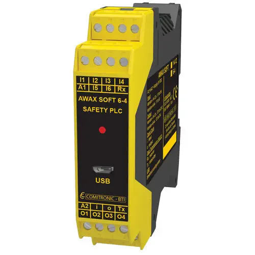 COMITRONIC-BTI AWAX SOFT SIL3/PLe Programmable Safety PLC / Relay with RS232