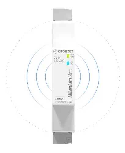 Crouzet Millenium Slim Ultra‑Small Logic Controller (17.5mm Width) with Bluetooth & 8 I/O