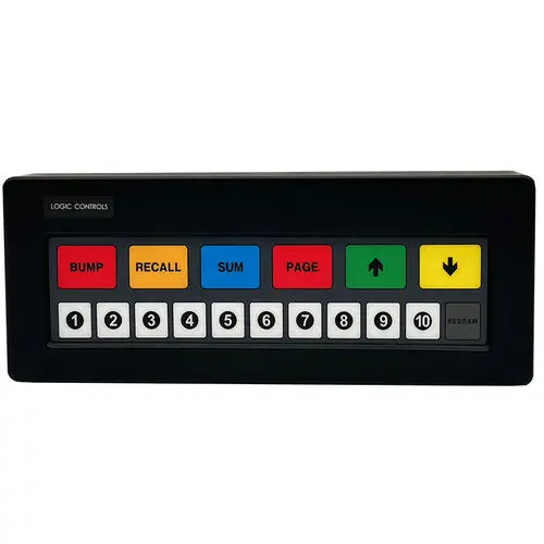 Logic Controls KB1700 Programmable Logic Controller | 17-Key Bump Bar for KDS with 5M Touch Durability