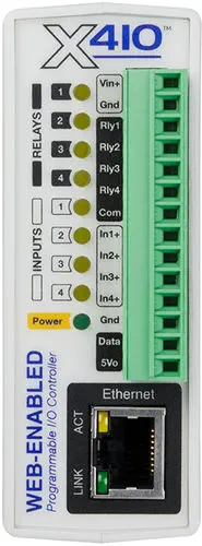 Xytronix X-410 4-I Programmable Controller with No-Code Task Builder and Peer-to-Peer 100 I/O