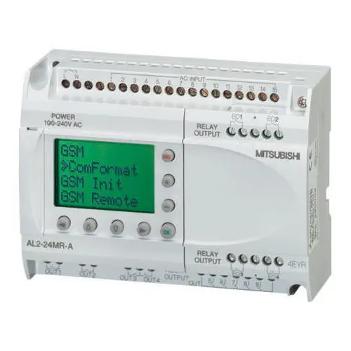 Mitsubishi ALPHA2 Compact PLC, All-in-One, Integrated I/O, DIN Rail, -25 to 55°C