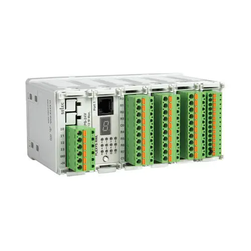 SELEC Flexys Rail Modular DIN Rail PLC, 4 IO Slots, Modbus RTU, Built-in RTC