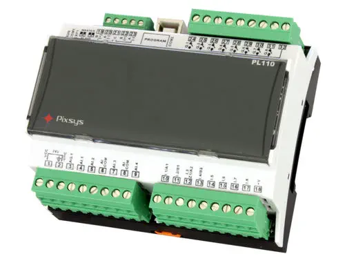 Pixsys PL110 Mini DIN Rail On-board PLC with Multi-Analog Input, Built-in PID & Expandable I/O
