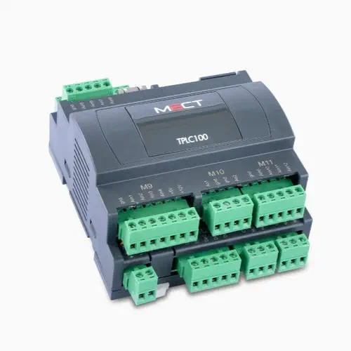 MECT TPLC100 DIN Rail PLC with 8DI/8Relay, 12AI, Virtual HMI & Remote Monitoring