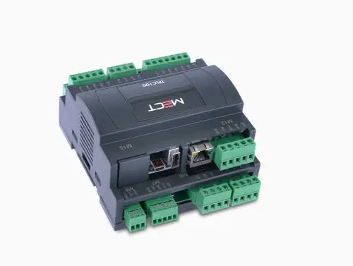 MECT TPLC100 DIN Rail PLC with 8DI/8Relay, 12AI, Virtual HMI & Remote Monitoring