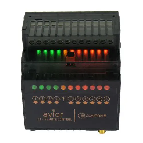 Contrive Avior IIoT Wireless Controller with 6DI/4AI/4Relay, Cloud/Edge Mode & WiFi/BLE/4G