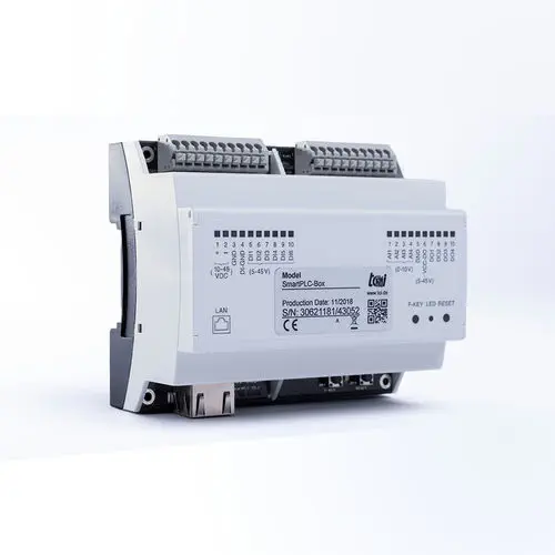 TCI PMT Box PLC with HTML5 Web Programming, 6DI/4DO/4AI, Cloud Remote Control, DIN Rail