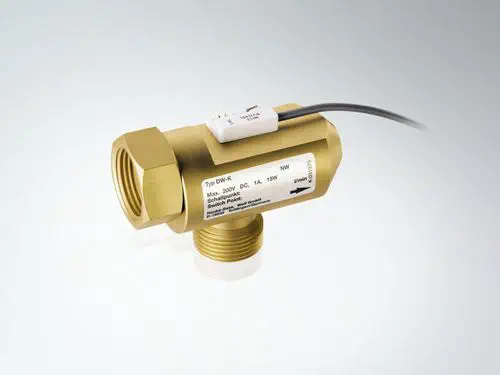 Henke-Sass Wolf DW-K Piston Flow Switch, 0.1-2.5 l/min, Reed Switch, For Water/Coolant