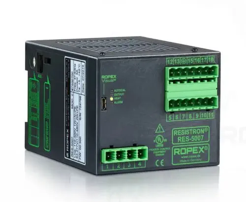 ROPEX RES Series Sensorless Temperature Controller for Heat Sealing, DIN Rail, UL, Fieldbus