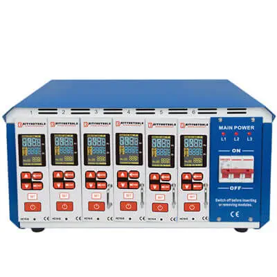 Hitcontrols Hot Runner Digital Temperature Controller with Up to 48 Zones and 15A per Zone