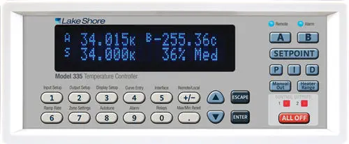 Lake Shore Model 335 Cryogenic Temperature Controller, PID Zone Tuning