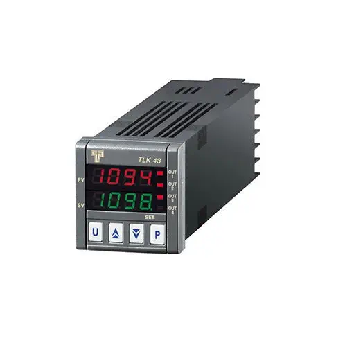 Regulation France TLK43 1/16 DIN Universal Input Auto-Tuning PID Temperature Controller, Modbus, Dual Display