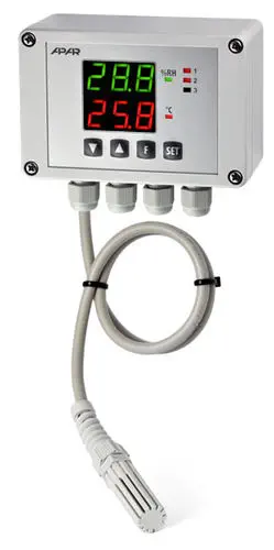 APLISENS AR247 Temperature and Humidity Controller, PID Autotuning, IP65, RS-485, 4-20 mA