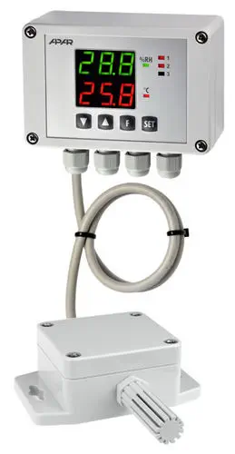 APLISENS AR247 Temperature and Humidity Controller, PID Autotuning, IP65, RS-485, 4-20 mA