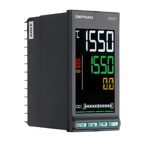 GEFRAN 1550 Programmable PID Temperature Controller, LCD, Single-Loop