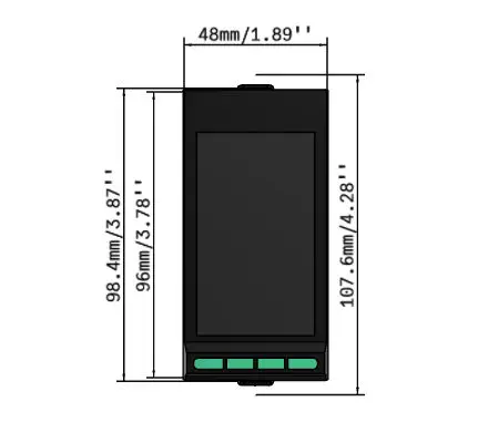 GEFRAN 1550 Programmable PID Temperature Controller, LCD, Single-Loop