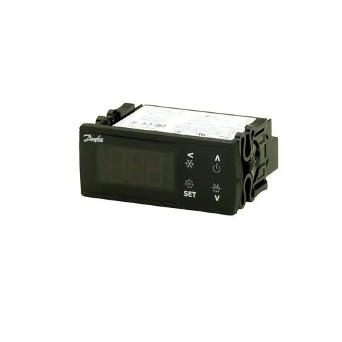 DANFOSS ERC Refrigeration Temperature Controller, 3-Relay, NTC/PTC/Pt1000, Defrost Management, 115/230V