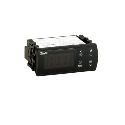 DANFOSS ERC Refrigeration Temperature Controller, 3-Relay, NTC/PTC/Pt1000, Defrost Management, 115/230V