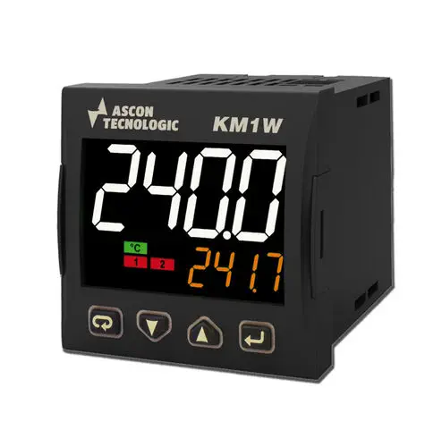 Ascon Tecnologic KUBE Series PID Temperature Controller, Universal Input, evoTune, RS-485, 48x48 mm