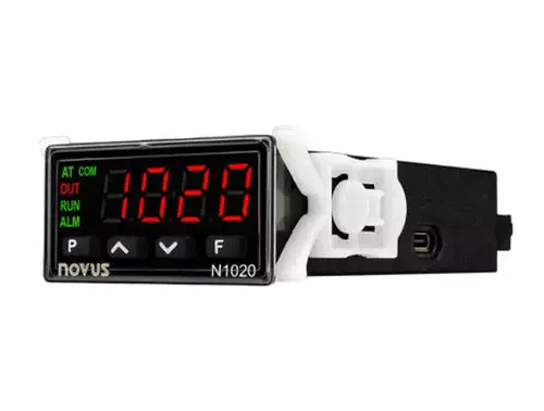 Novus N1020 PID Temperature Controller, 1/32 DIN, IP65 Front, Modbus, USB Type-C