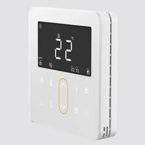 Saia PCD TR80 HVAC Room Temperature & Humidity Controller, 10-Key Touch, Modbus