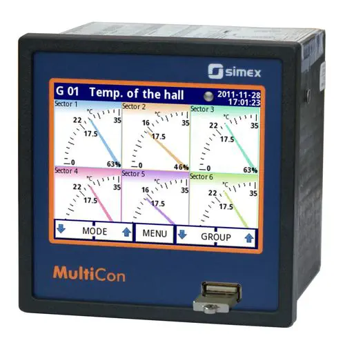 Multi-Channel Controller &amp; Recorder 48 I/O 3.5“ TFT Touch – CMC-99 | SIMEX