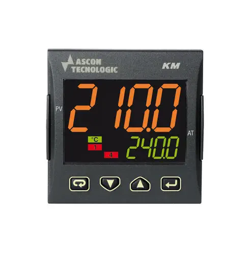 PID Regulator, Heater Break Alarm, IP65, Auto‑Tune, 48×48mm – KM2 | ASCON