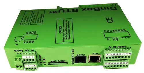 IEC 104 RTU, Modbus-to-104, Last Gasp, TLS, 6 Masters – DinBox M4 | Bausch
