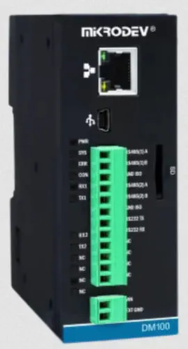 Mikrodev DM100-E1N-GC0 | Programmable RTU & Modbus TCP/RTU Gateway