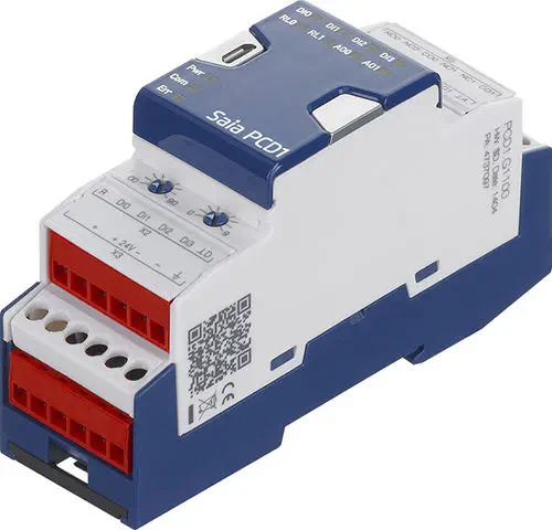 Freely Programmable Light and Blind Module, 8A Relay, 0-10V Dimming | Saia PCD1.G1100-C15