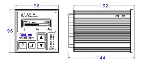 VAL.CO MULTISIGNAL-VLC.602 Universal Programmable Digital Panel Controller with 6 Relays