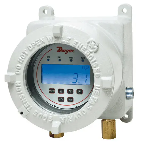 Dwyer Digihelic AT-DH3 ATEX Differential Pressure Controller with Digital Gauge and Relays