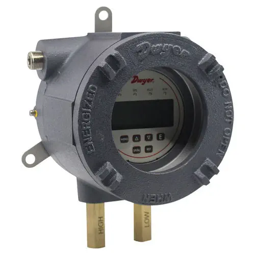Dwyer Digihelic AT-DH3 ATEX Differential Pressure Controller with Digital Gauge and Relays