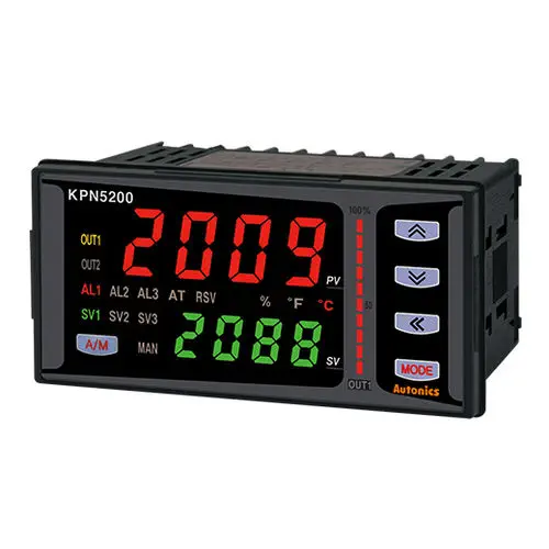 Compact Process Controller, 50ms Sampling, ±0.3%, Modbus RTU, IP65 Front | Autonics KPN Series