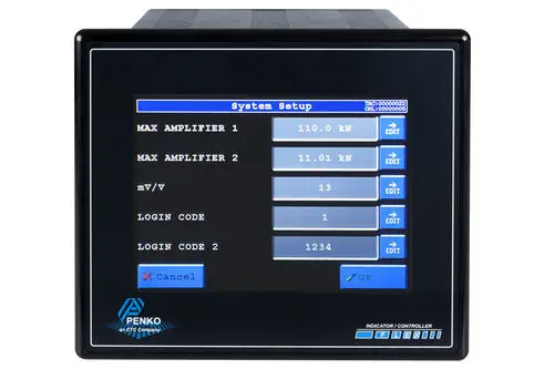 Multi-Channel Weighing Controller, 4-Channel, 1600 Hz A/D, 5.7″ TFT | PENKO FLEX Force