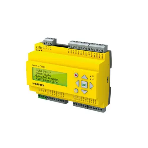 DIN-Rail Modbus PID Controller with BACnet/IP Option, Illuminated LCD | SAUTER RDT8 Series