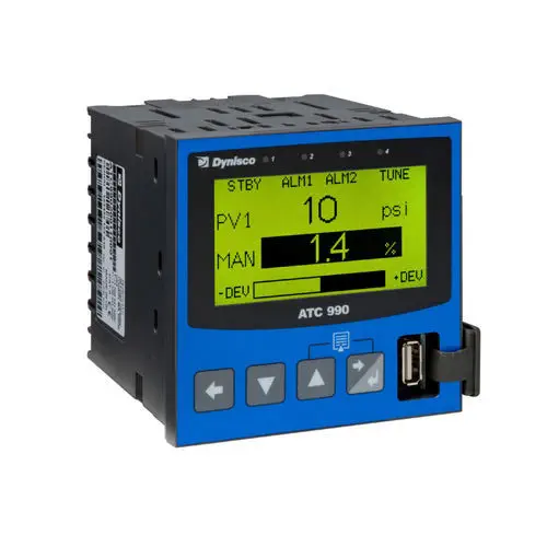 Dynisco ATC990 1/4 DIN PID Process Controller with Strain Gauge & TC Input, Modbus, IP65