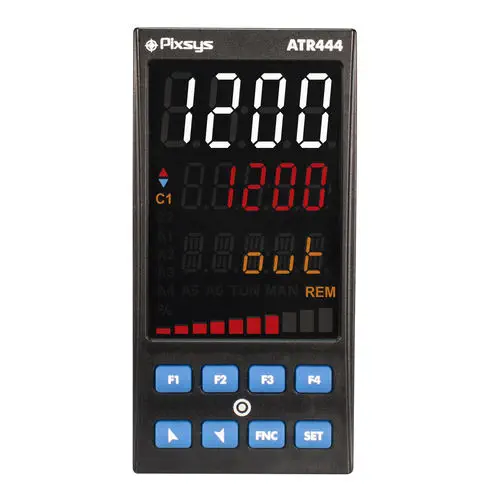 Pixsys ATR444 | 1/8 DIN Dual-Loop PID Controller, NFC Programmable