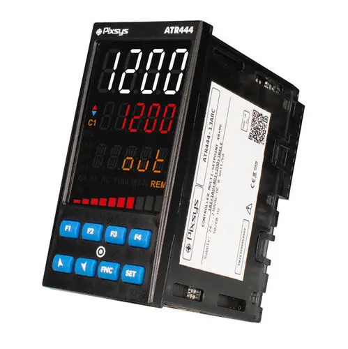 Pixsys ATR444 | 1/8 DIN Dual-Loop PID Controller, NFC Programmable