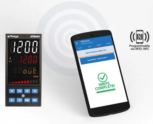 Pixsys ATR444 | 1/8 DIN Dual-Loop PID Controller, NFC Programmable