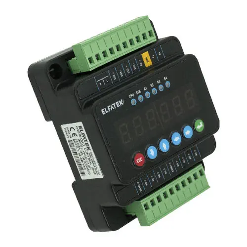 Elfatek OCS-CU01 DIN Rail Overload Control Indicator with 4 Programmable Relays and LED Display