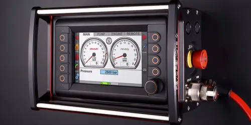 Aquajet REVO 3.0 Digital Control and Monitoring System for High-Pressure Hydrodemolition Pump Units