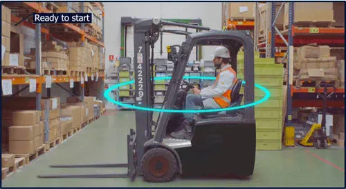 BLAXTAIR Blaxtair Checklist Digital Pre-Start Safety Inspection System with Vehicle Interlock for Forklifts
